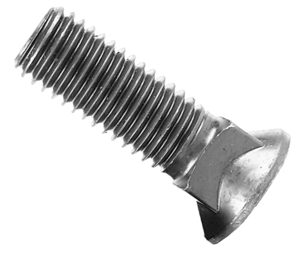 1/2-13 X 2 1/4 GRADE 5 PLAIN PLOW BOLT PLAIN FINISH